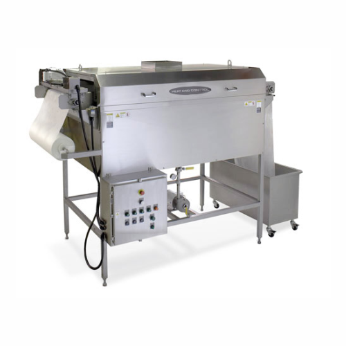 Continuous paper filter for frying oil
