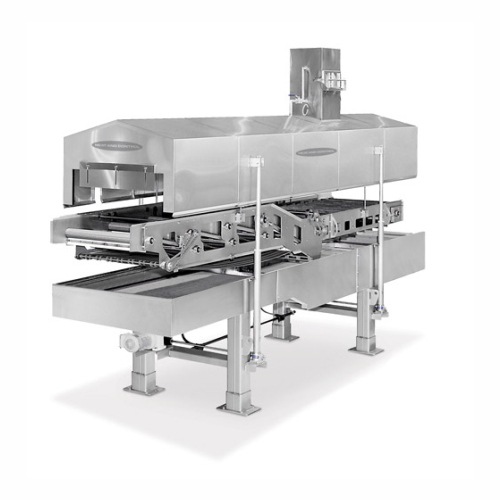 Industrial pellet fryer for high quality snack production