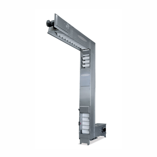 Bucket conveyor for wet and dry free-flowing products