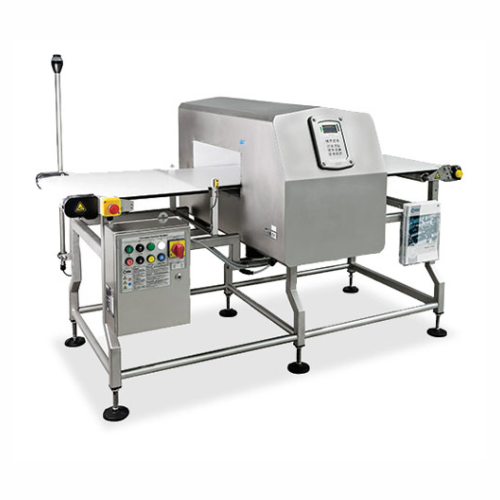 Conveyor belt metal detection system for food processing