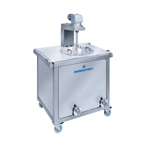 Intermediate cream container for snack production