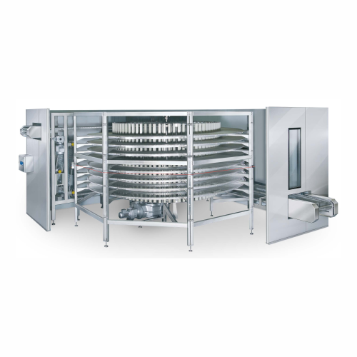 Spiral wafer sandwich cooler for consistent cooling