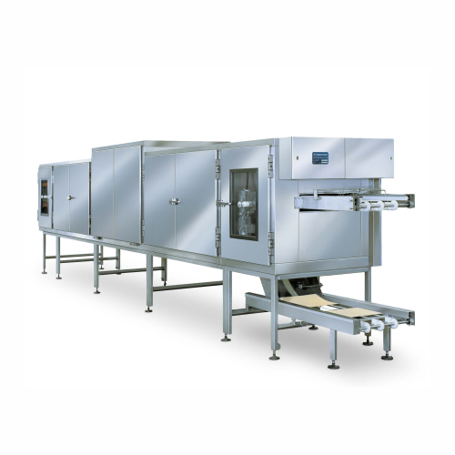 Wafer sheet conditioning tunnel for chocolate coating