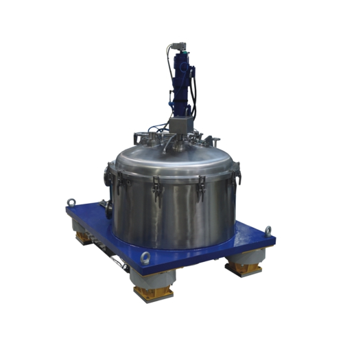 Vertical peeler centrifuge for pharmaceutical industry