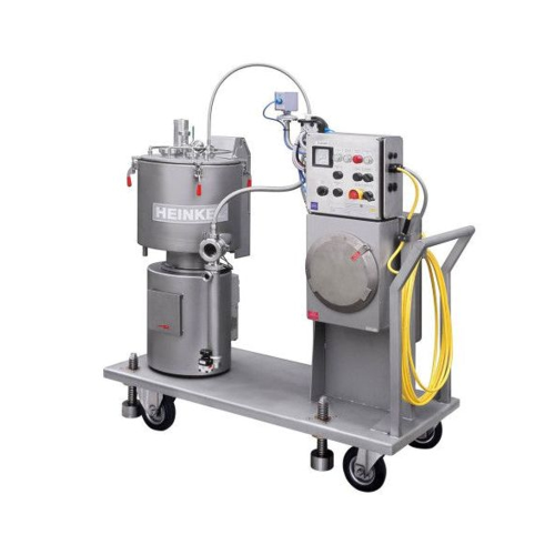Vertical pilot plant centrifuge for chemical industry