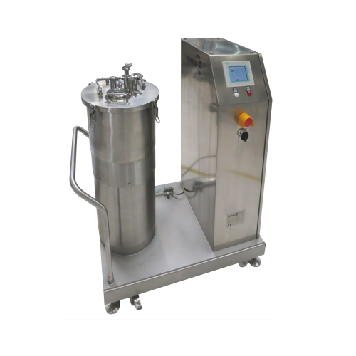 Vertical pilot plant centrifuge for pharmaceutical applications