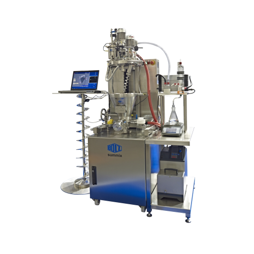 Laboratory system for drying and mixing processes