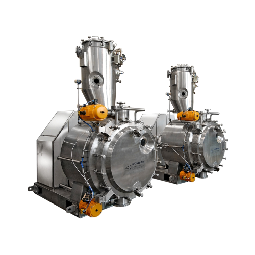 Horizontal vacuum paddle dryer for sensitive pharmaceutical ingredients
