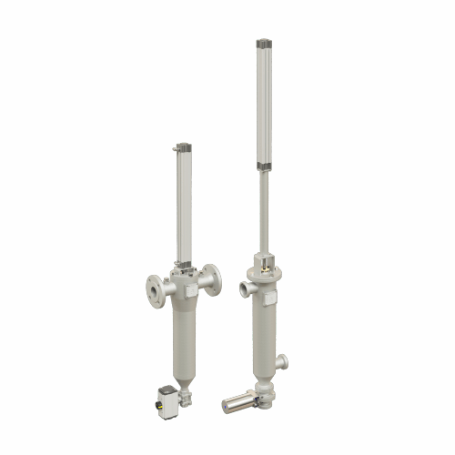 Self-cleaning automatic filters for industrial liquids