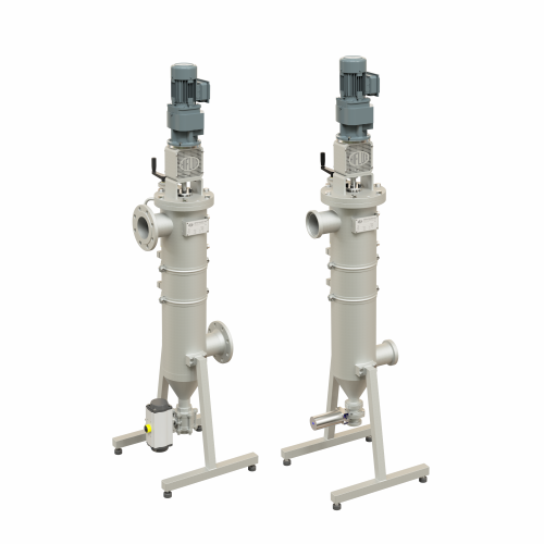 Self-cleaning filter for industrial and hygienic applications