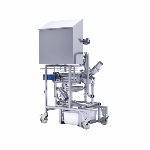 Automated filter cleaning system for food production lines