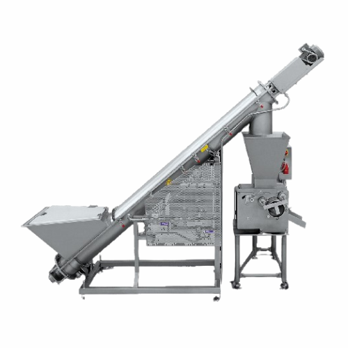 Separating packed cheese products from packaging