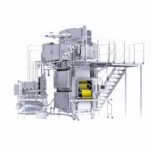Processed cheese slice forming system