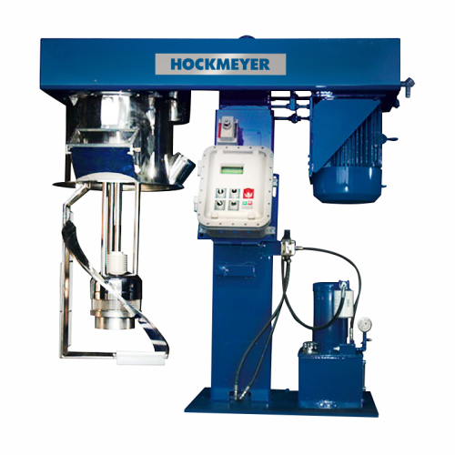 Immersion mill with sweep blade for high-viscosity products