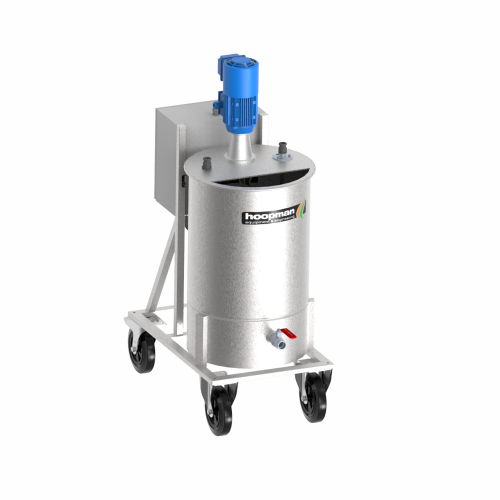Industrial liquid mixers for continuous slurry movement
