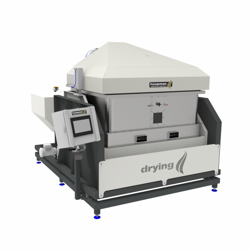 Seed drying system for large volume coated seeds