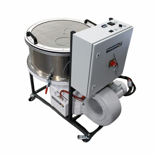 Mobile fluid bed dryer for small seed lots