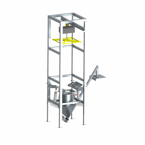 Powder dosing system for big-bags