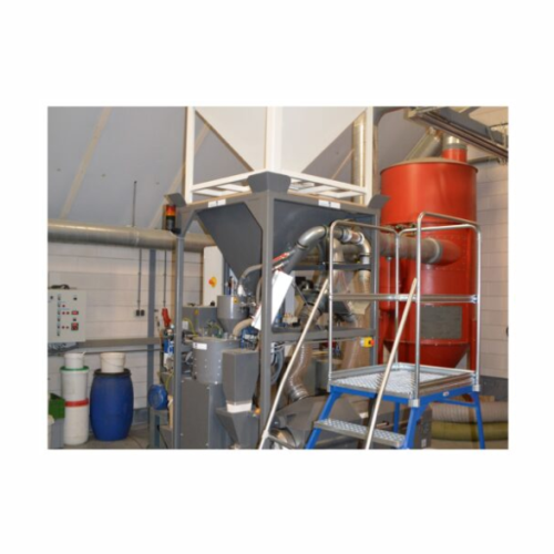 Compact seed coating system for small production