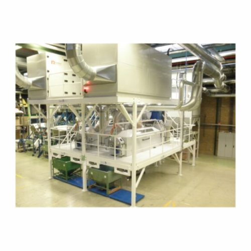 High-capacity filmcoating system for seed treatments