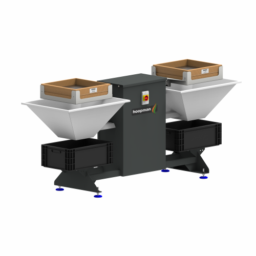 Automatic sieve for pellet separation