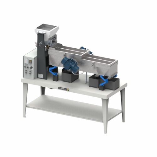 Vibrating calibration system for seed samples