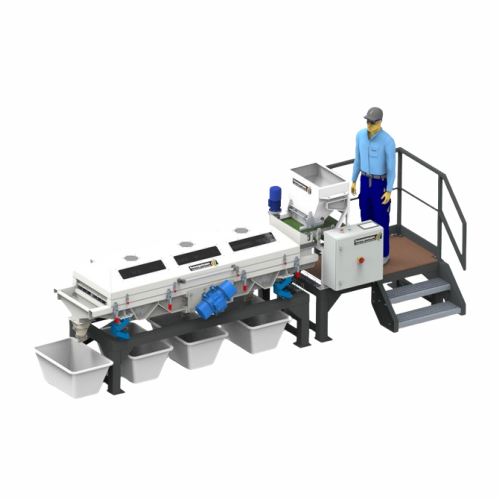 Vibrating calibration system for accurate seed sieving