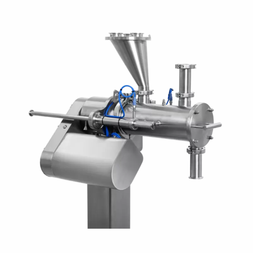 Continuous mixing for fine and cohesive powders