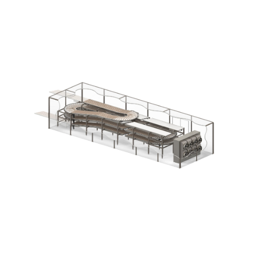 Cooling system for post-baking stabilization