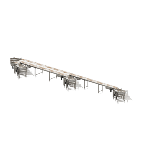 Product distribution system for multiple stencil creamers