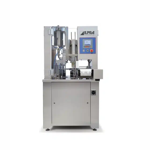 Rotary filler and sealer for dairy products