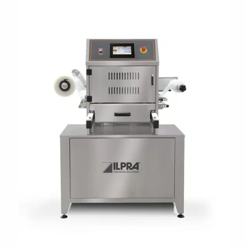 Semi-automatic tray sealer for skin packaging