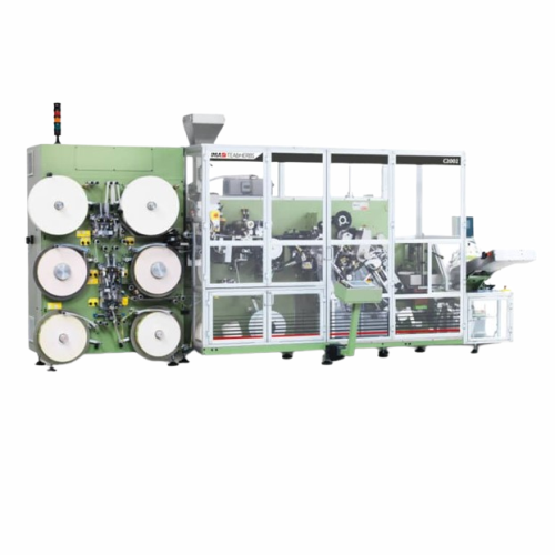 Heatsealable double-chamber tea bag packaging system