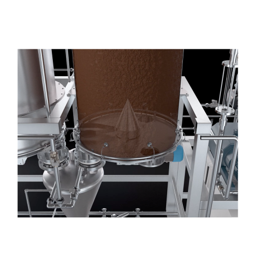 Ground coffee handling and conveying system
