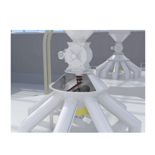 Roasted coffee handling and conveying system