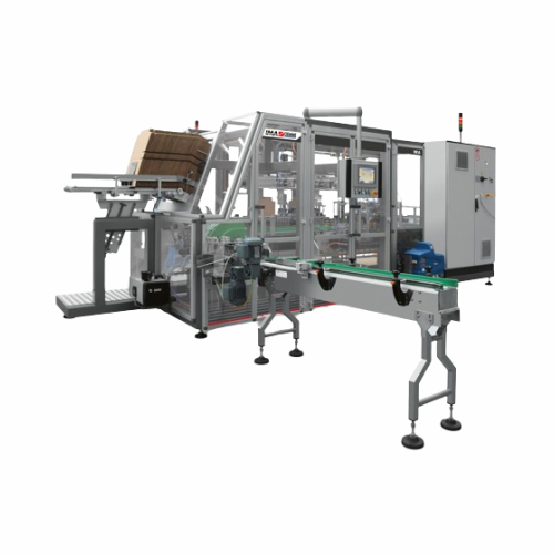 Wrap-around case packer for coated sweets