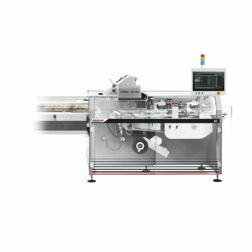 Intermittent motion cartoner for confectionery packaging