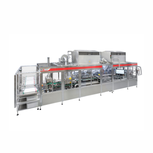 Filling and sealing system for yoghurts and desserts