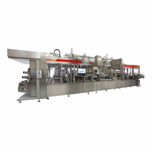 Filling and sealing pre-formed cups solution