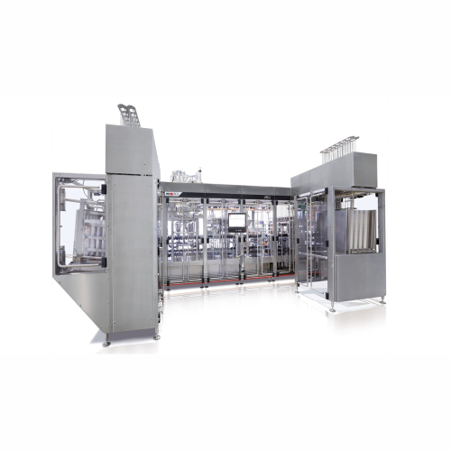Flexible filling and sealing system for pre-formed cups