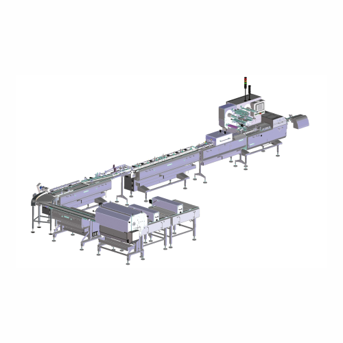 Feeding system for single wrapping lines