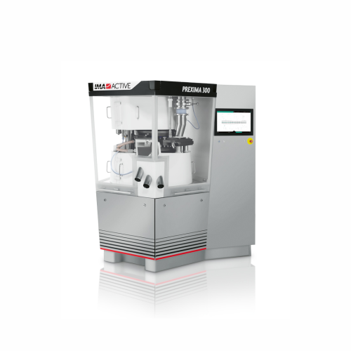 Tablet pressing system for solid chemicals and cosmetic products
