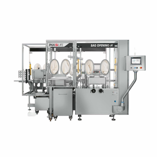Semi-automatic sterile primary packaging opener