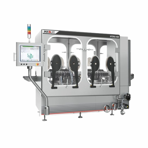 Vial external washer for cytotoxic product decontamination