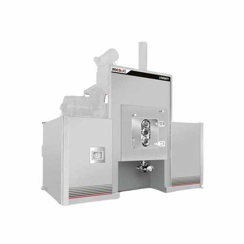 Continuous aseptic spray-freeze-drying system