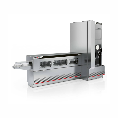 High-speed decontamination tunnel for pharmaceutical Rtu material