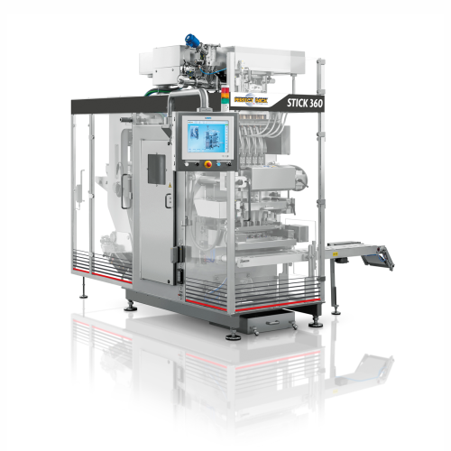 Vertical intermittent motion stick packaging