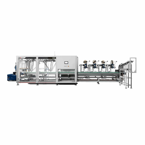 Lid applicator for wet wipe packaging