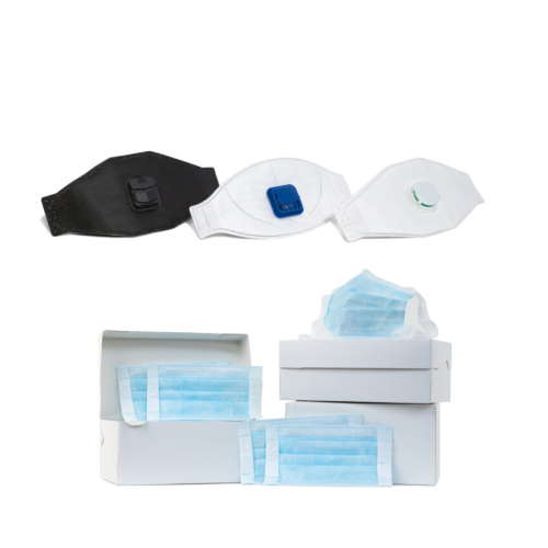 Complete line for manufacturing face masks and respirators