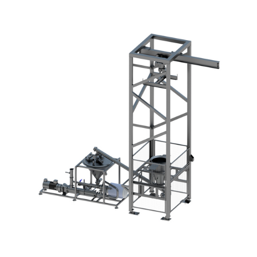 Big bag unloading station for solids handling